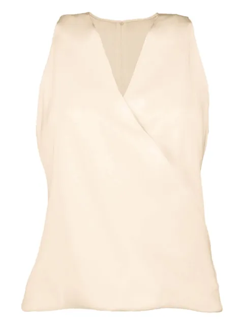 Peter Cohen wrap-neck sleeveless top