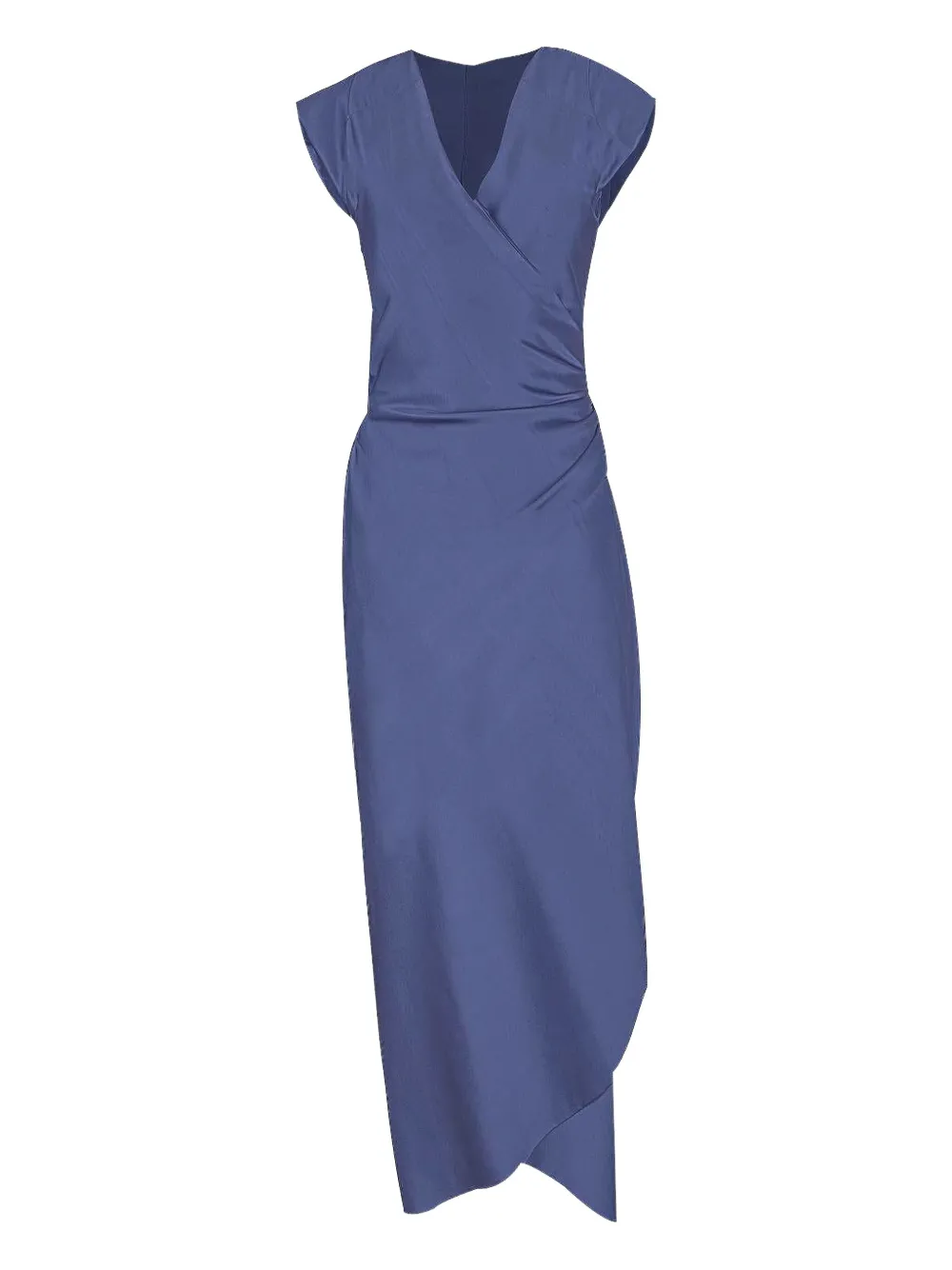 Peter Cohen wrap-around asymmetrical dress | Blue | Image 1