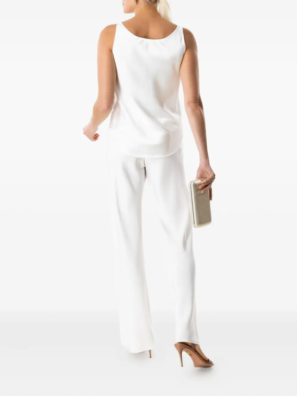 Peter Cohen Bias Wide-leg Trousers In White