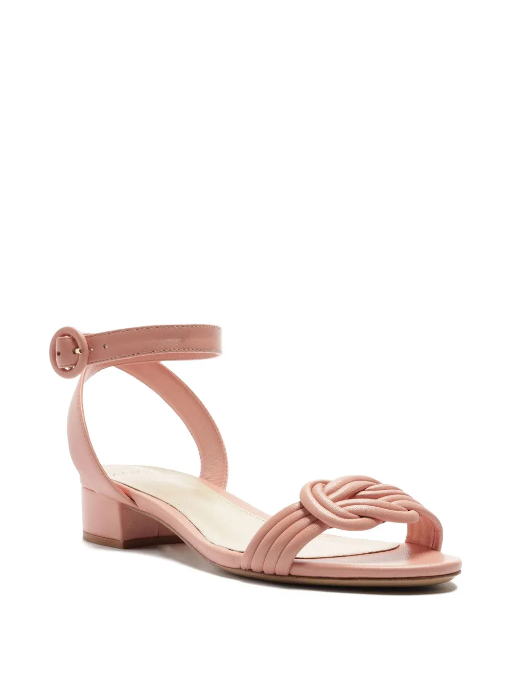 Alexandre Birman 30 mm sandalen met geknoopte bovenkant Roze