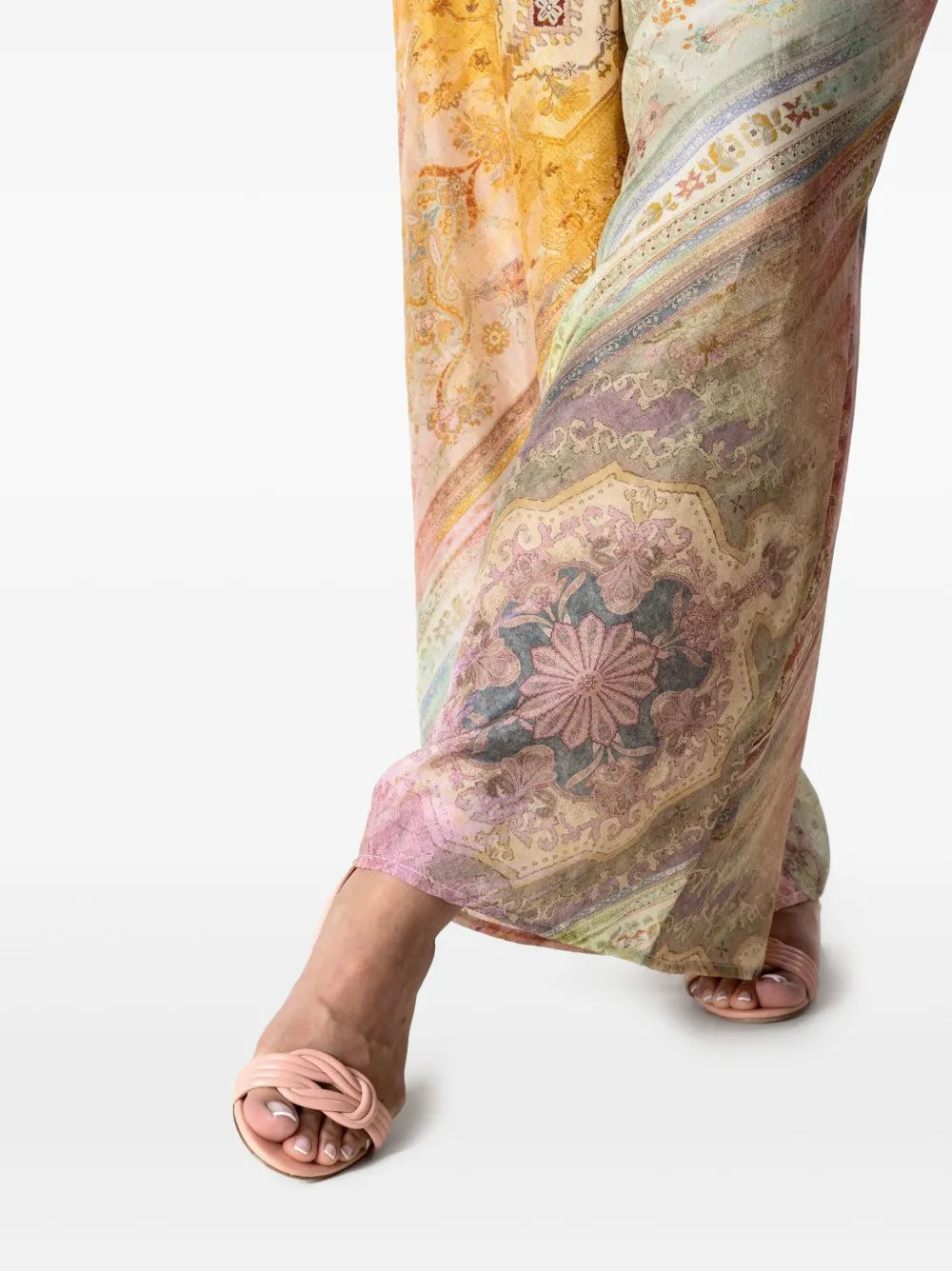 Alexandre Birman 30 mm sandalen met geknoopte bovenkant Roze