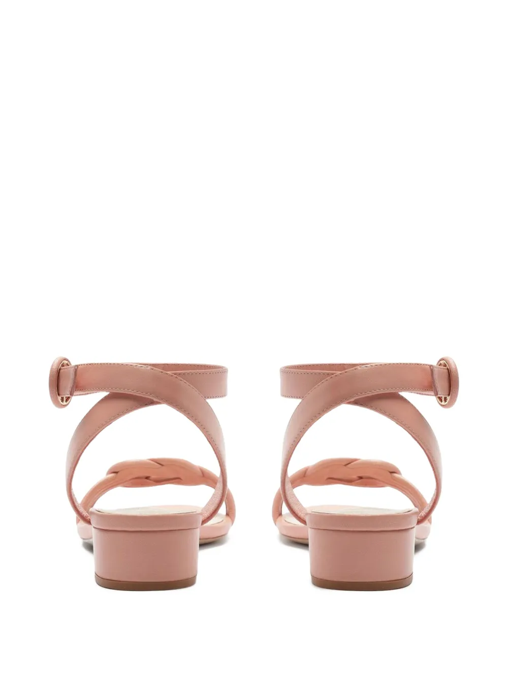 Alexandre Birman 30 mm sandalen met geknoopte bovenkant Roze