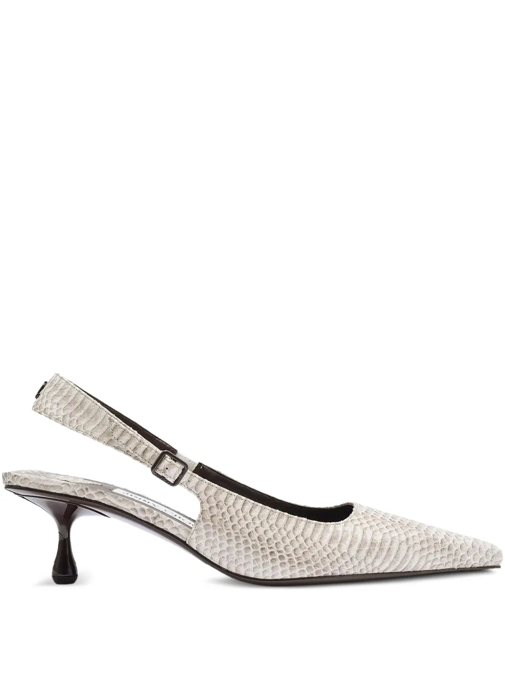 Jimmy Choo 50mm snakeskin-texture slingback pumps | Image 1