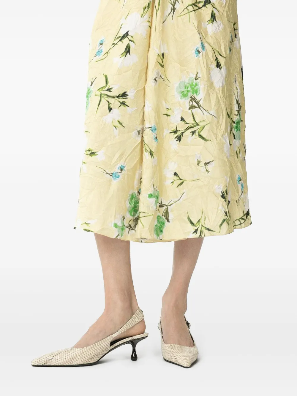 Jimmy Choo 50mm slingback pumps met slangenleer-textuur ROCCIA