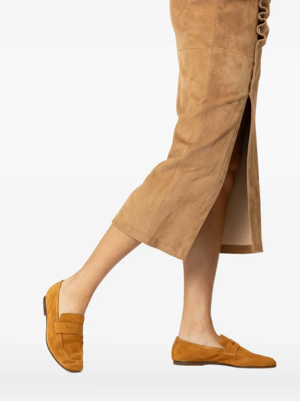 Sophique Penny Suede Ballet Flat In Brown