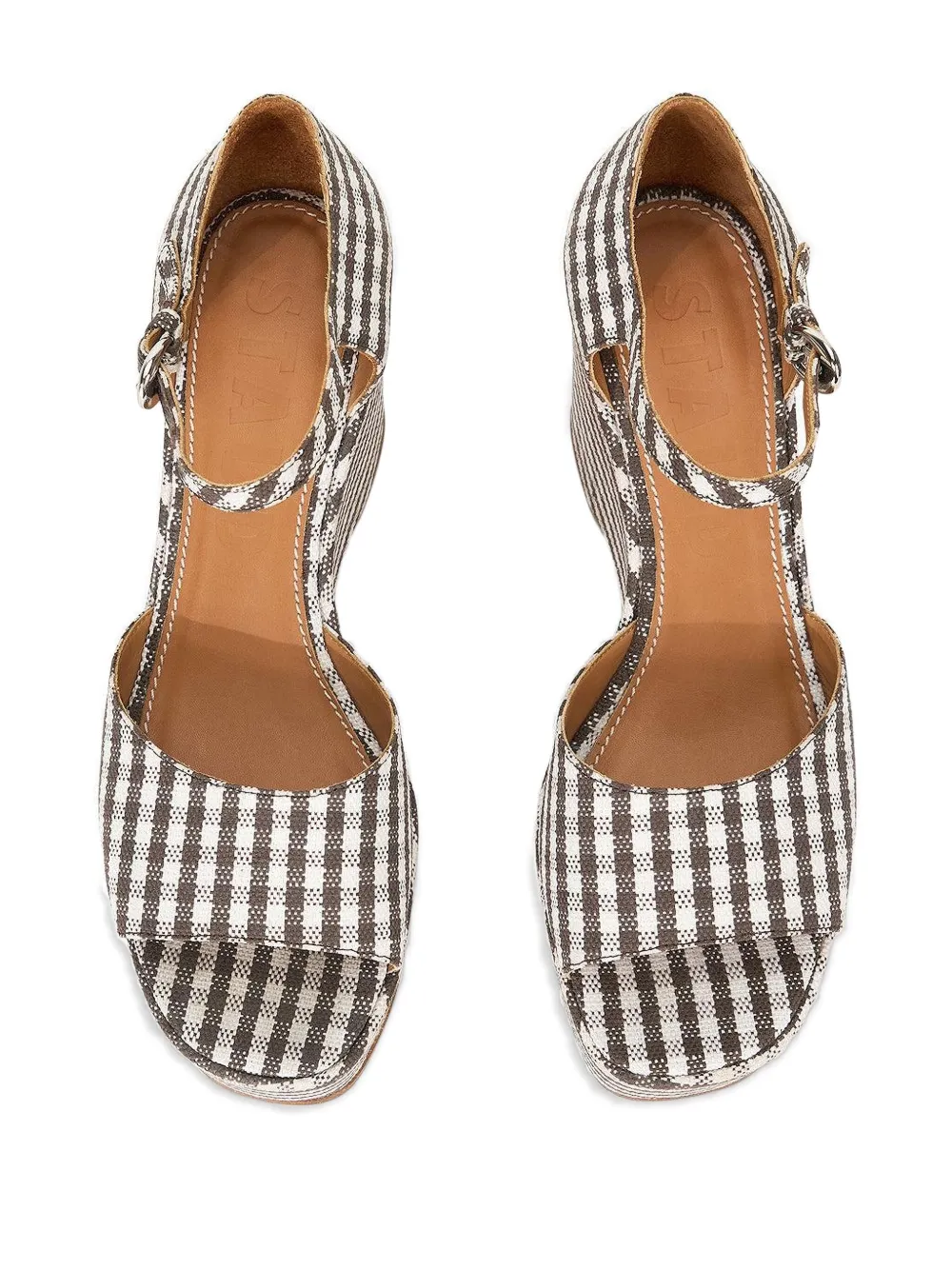Staud 95mm Stella Platform Sandals In Multi