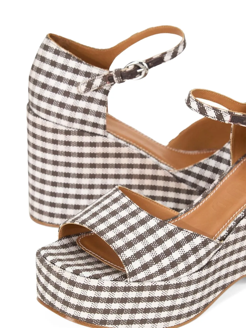 Staud 95mm Stella Platform Sandals In Multi