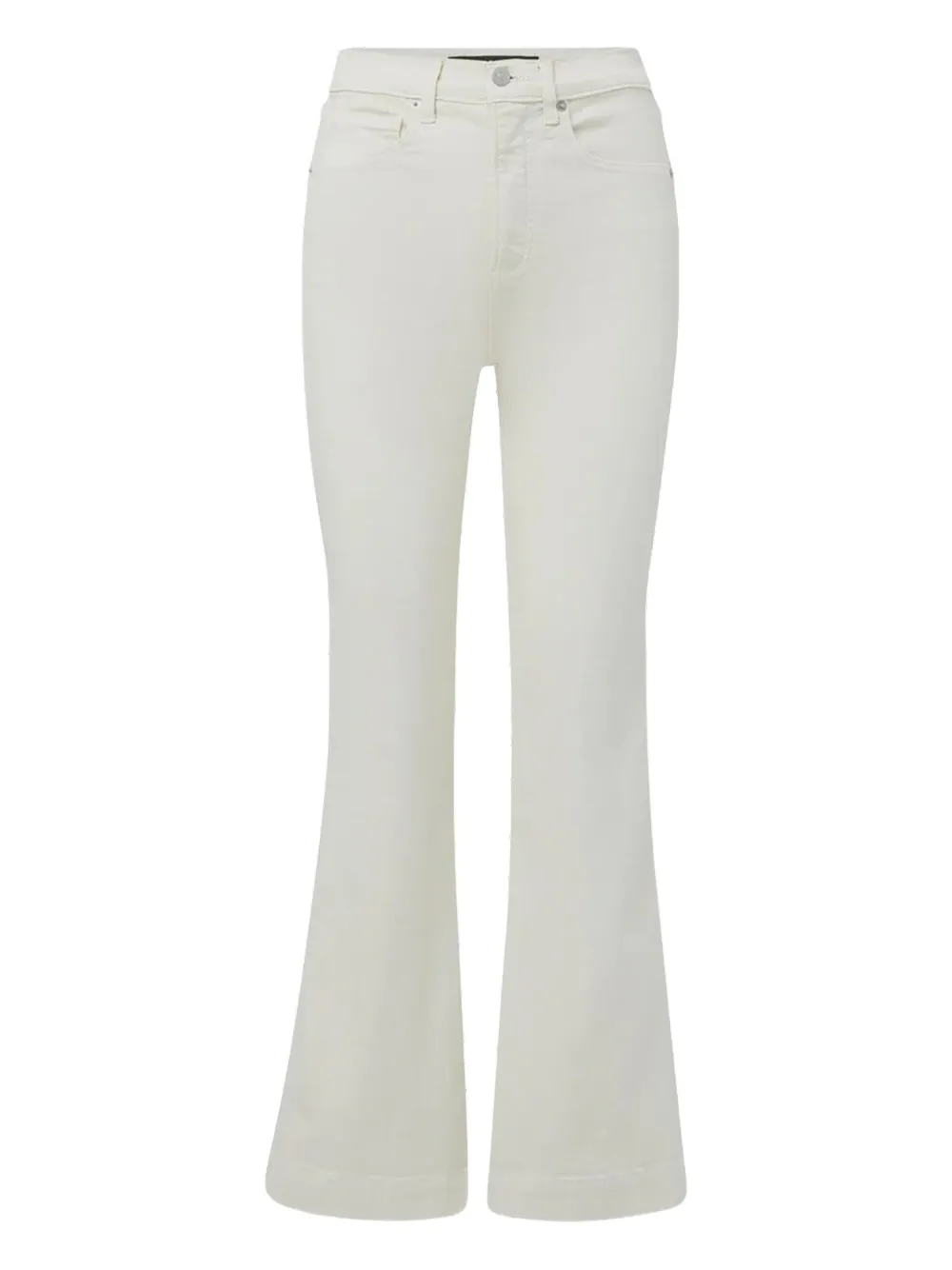 Veronica Beard Carson Flare Jeans In White