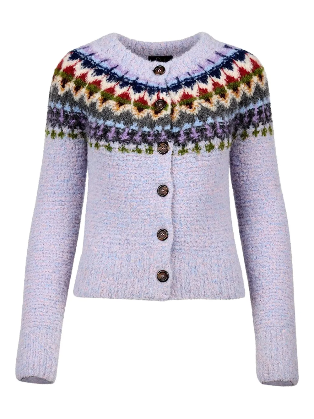 Smythe Cardigan Fair Isle - Viola