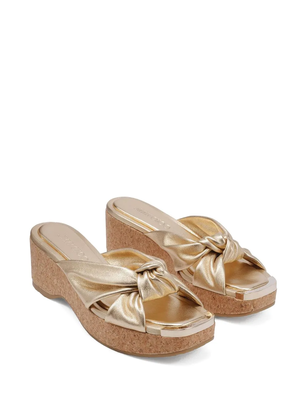 Jimmy Choo 50 mm Avenue sandalen Goud