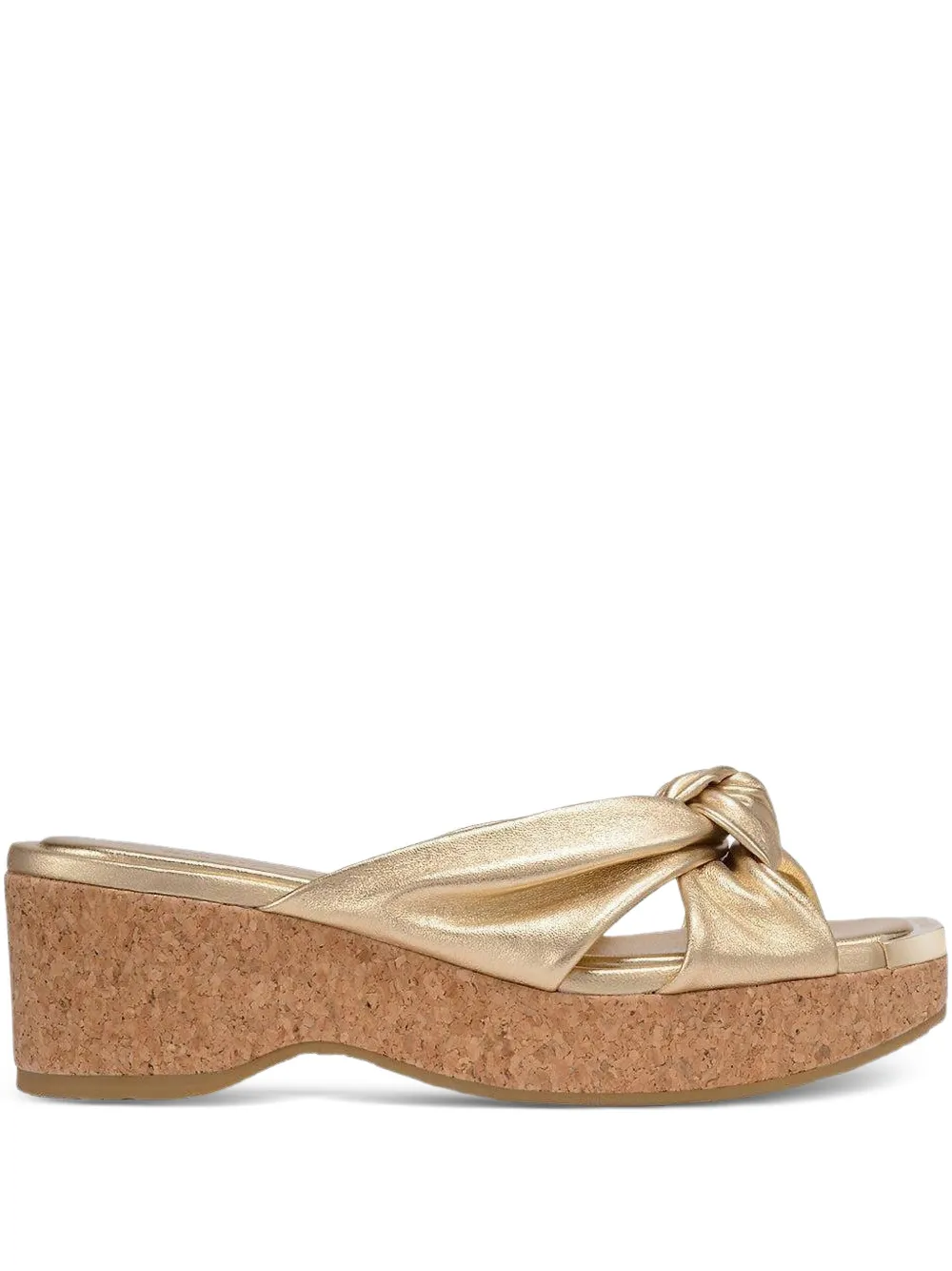 Jimmy Choo 50 mm Avenue sandalen Goud
