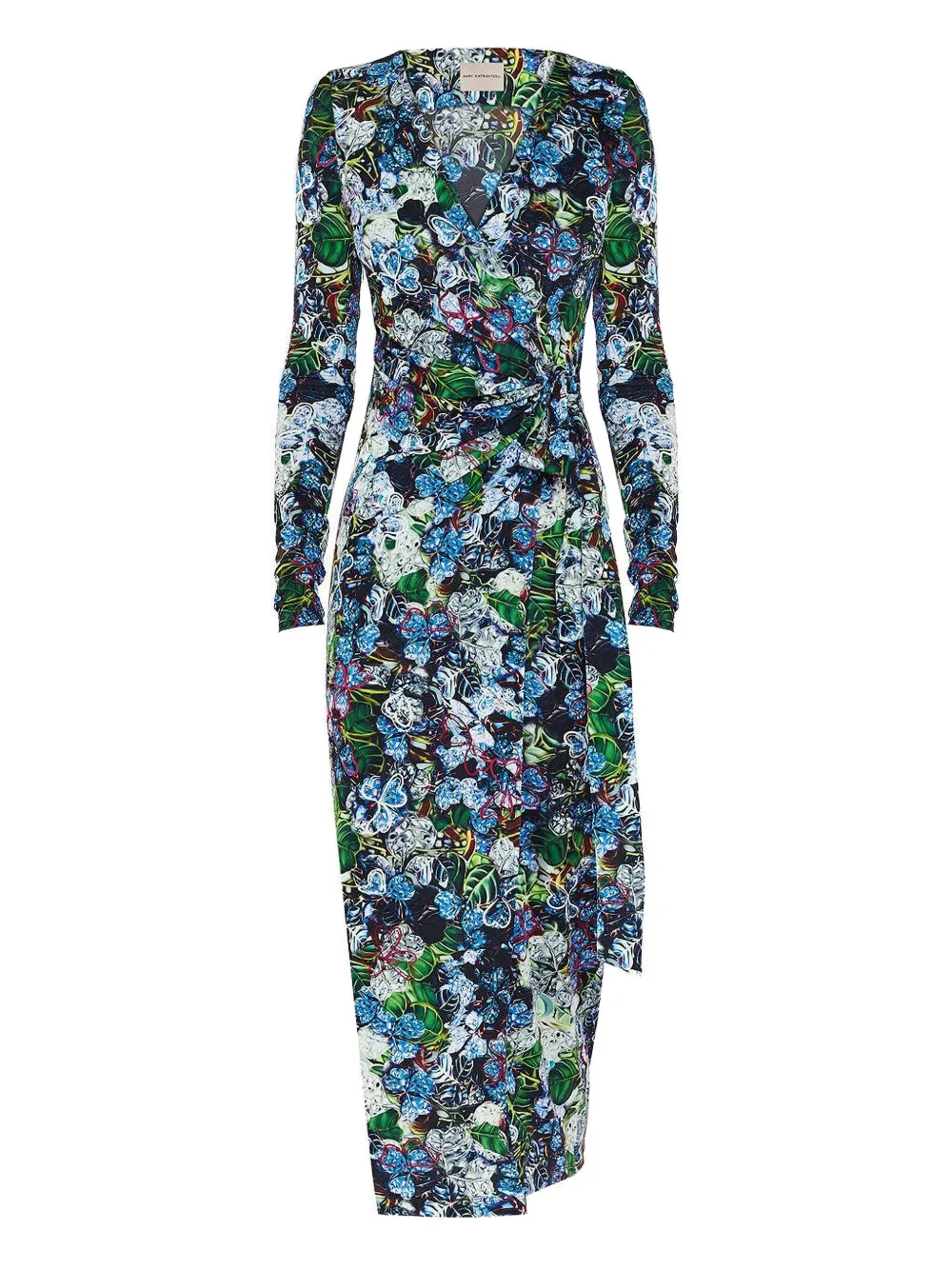 Mary Katrantzou Karola フローラル ドレス - ブルー Mary Katrantzou Karola フローラル ドレス - ブルー