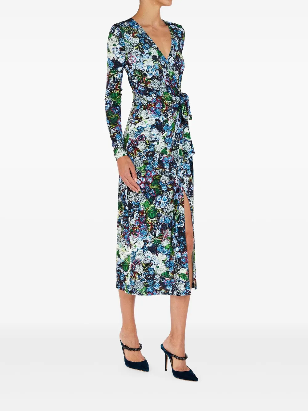Mary Katrantzou Karola jurk met bloemenprint - Blauw