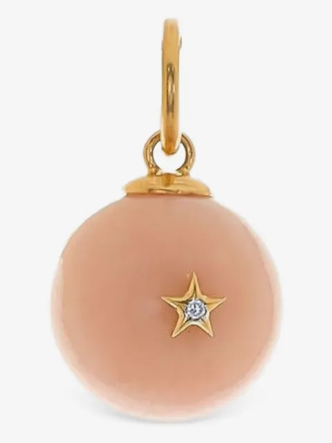 DEVON WOODHILL 18K yellow gold Morning Star diamond and opal necklace