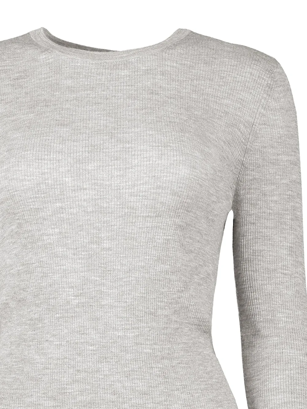 Michael Kors Collection suéter tejido de canalé con cuello redondo | Playeras y jerséis | Image 2