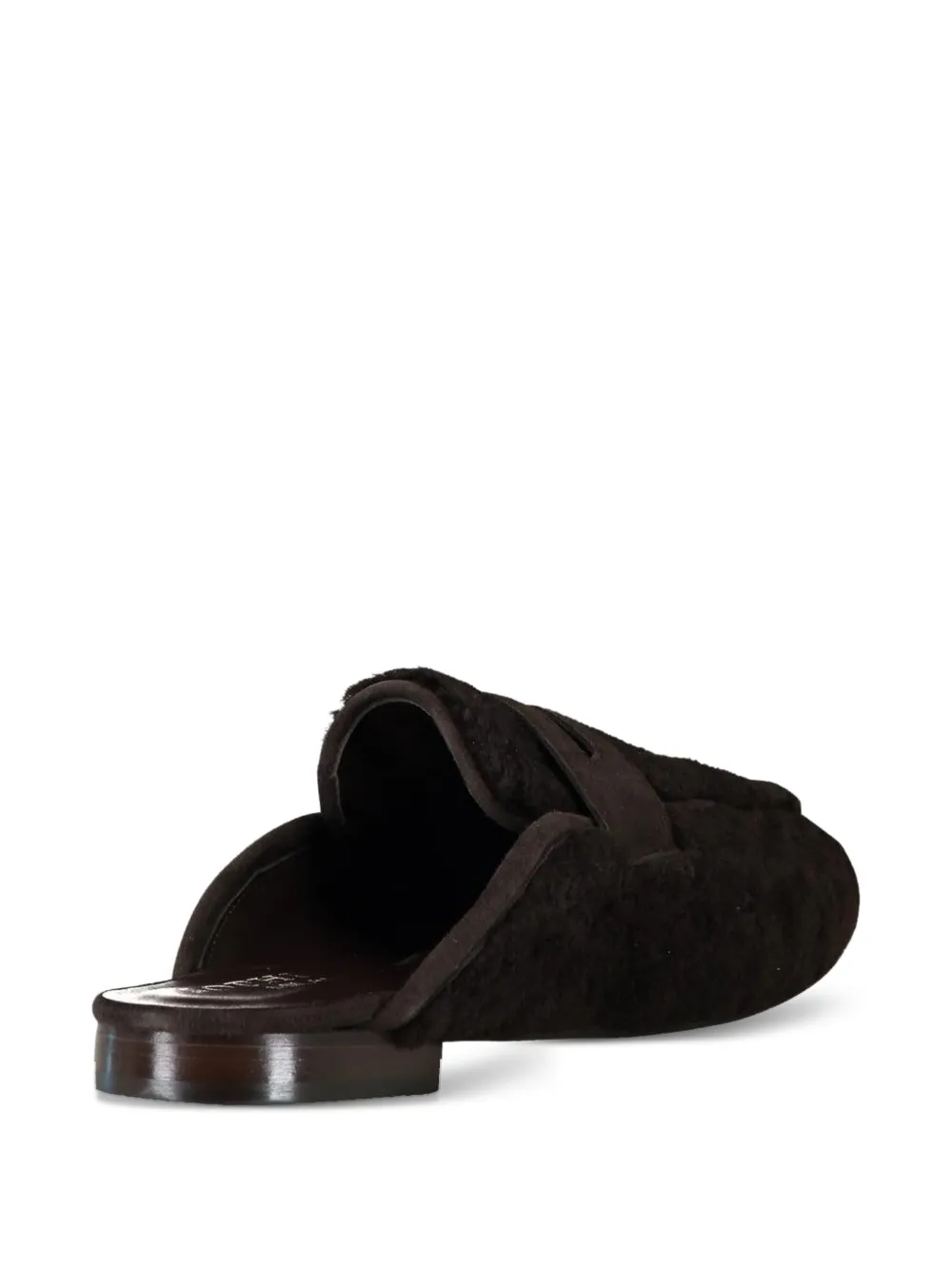 Sophique Riviera Penny-strap Flat Mules In Brown