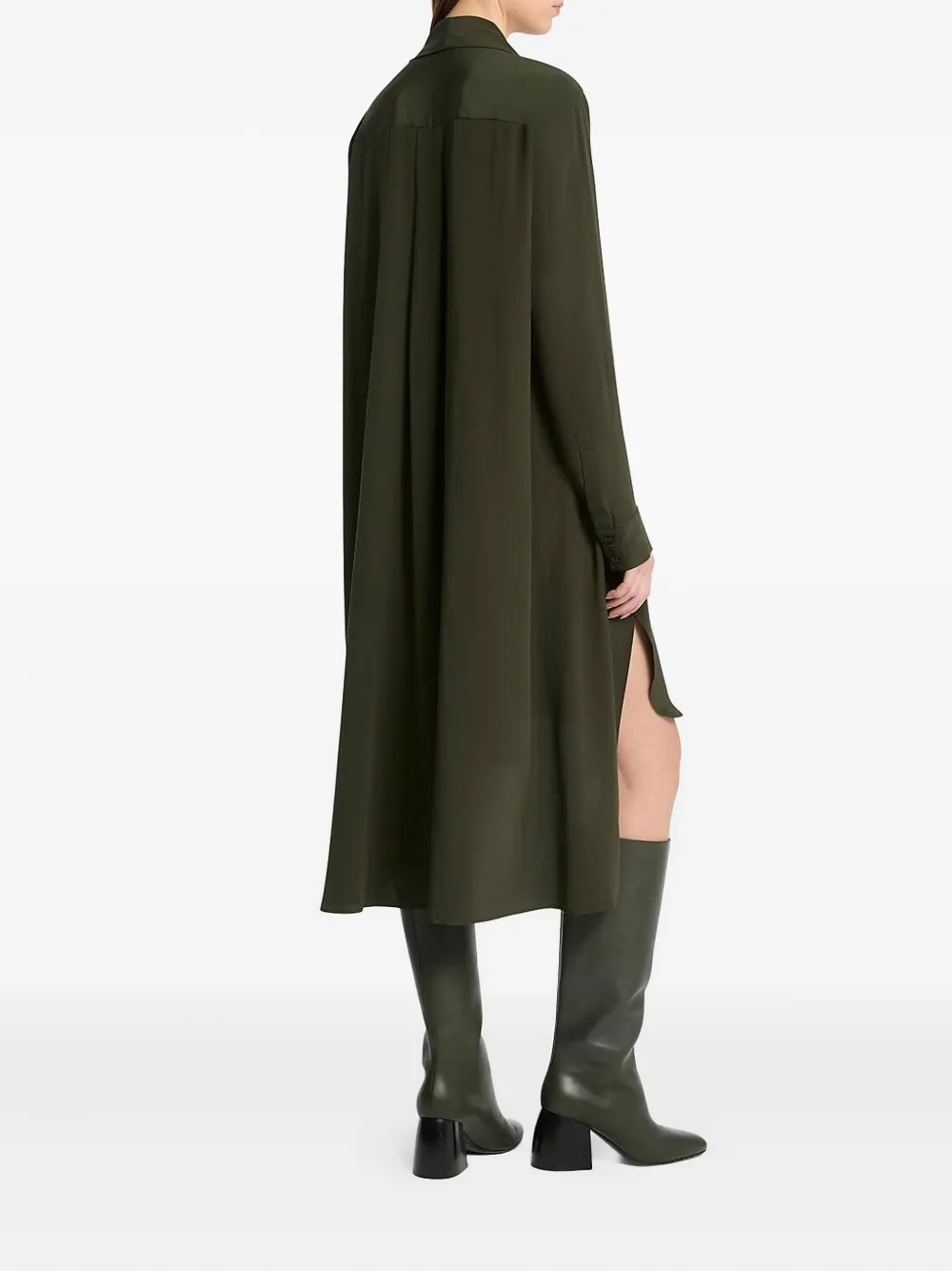 Michael Kors Collection Midi-blousejurk Zwart