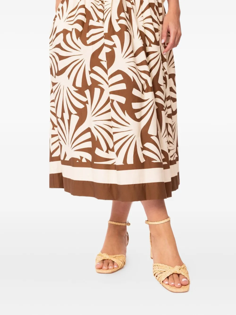 Loeffler Randall Riya 60mm sandalen met gevlochten knoop Beige