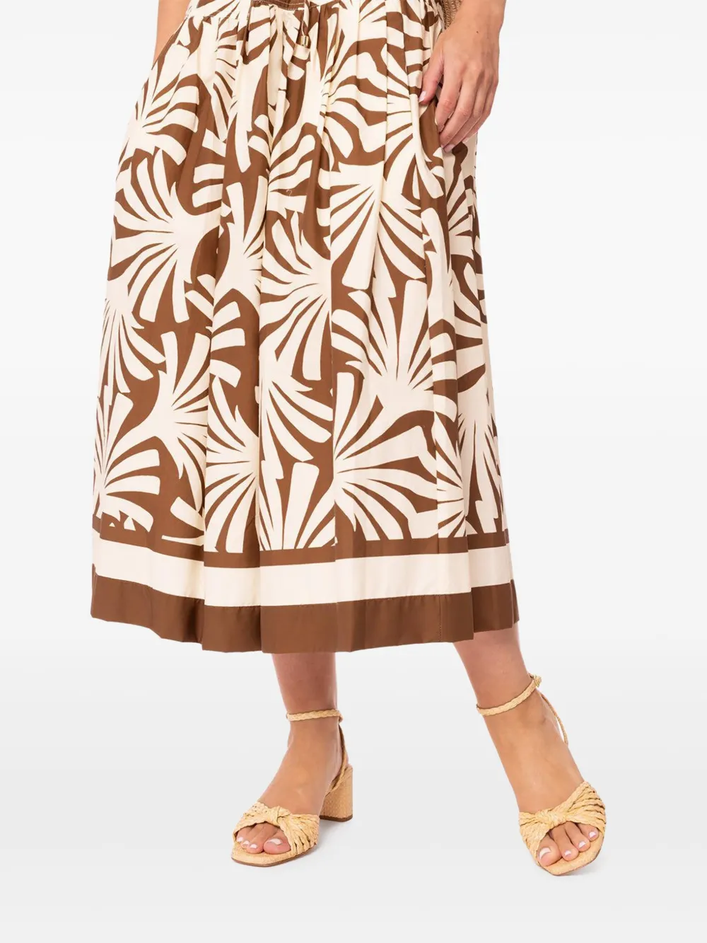 Loeffler Randall Riya 60mm sandalen met gevlochten knoop Beige