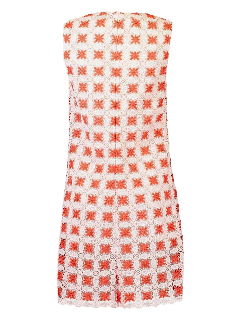 Giambattista Valli Floral-lace Mini Dress In Red