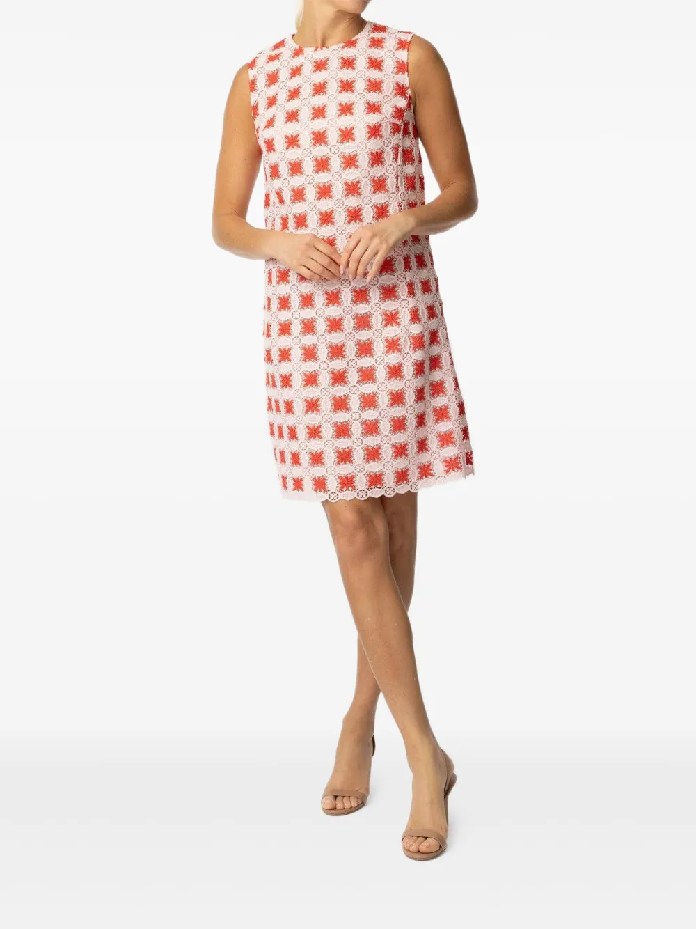 Giambattista Valli Mini-jurk met bloemenkant - Roze