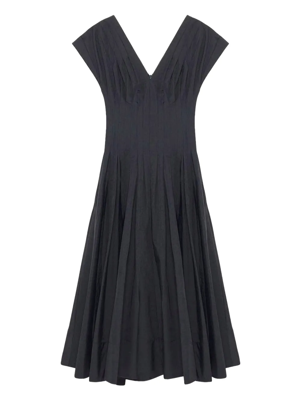 Simkhai pleated V-neck dress | Blue | Image 1