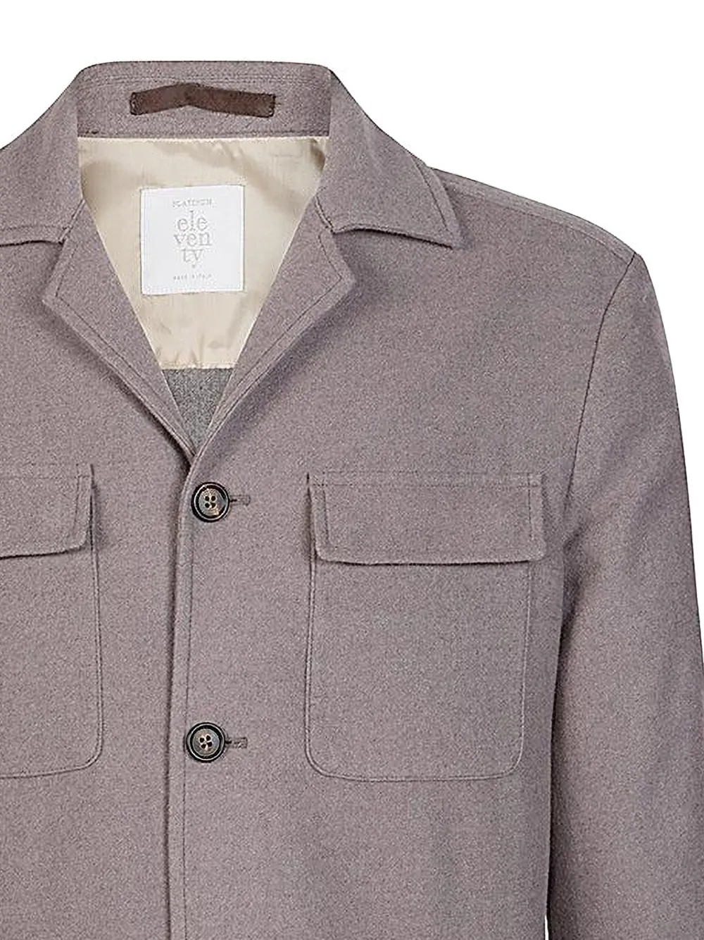 Eleventy flap-pocket wool overshirt | Shirt Jackets | Image 2