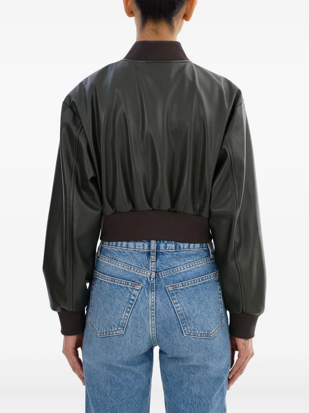 Lamarque Evelin Cropped Bomber Jacket In Multi