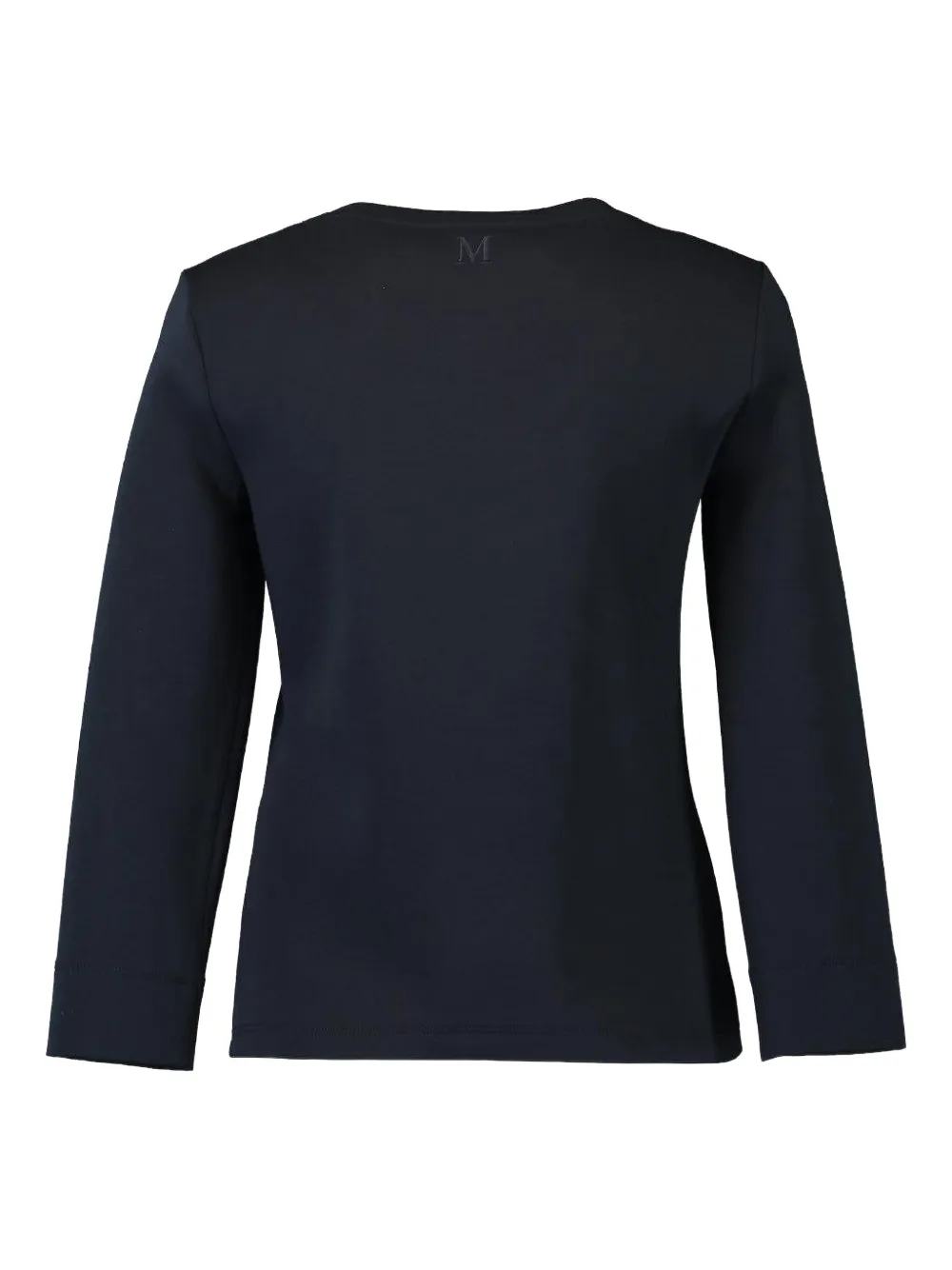 Max Mara Top met cropped mouwen en ronde hals Zwart