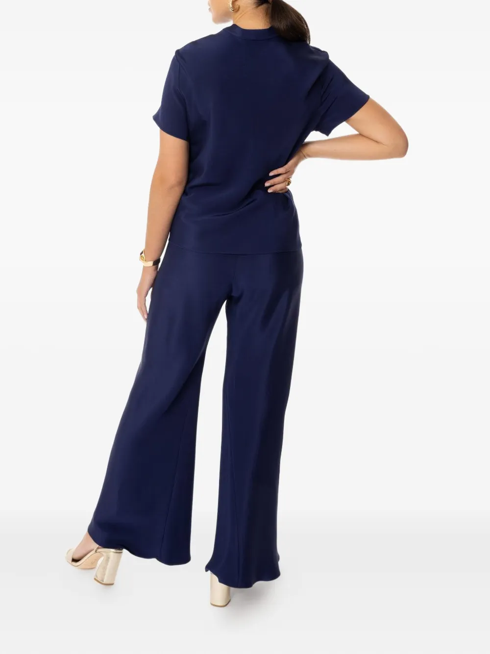 Peter Cohen Top met V-hals Blauw