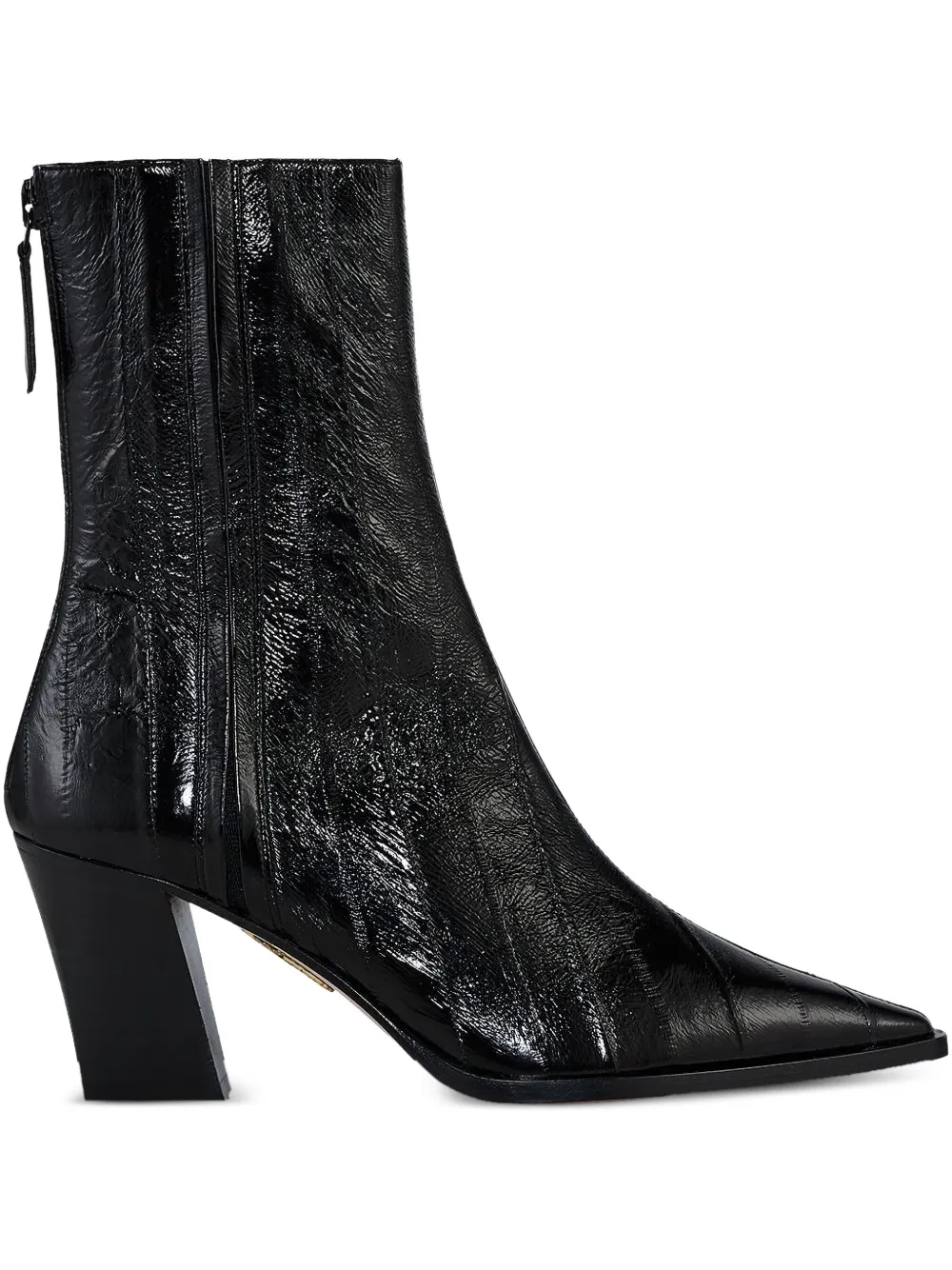 Aquazzura 70mm Francoise Pointed-toe Ankle Boots In Black