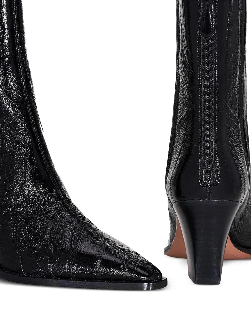 Aquazzura 70mm Francoise Pointed-toe Ankle Boots In Black