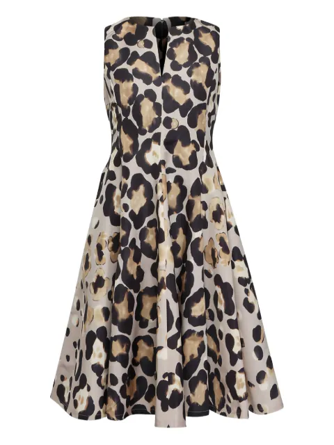 Sara Roka Mariella animal-print midi dress
