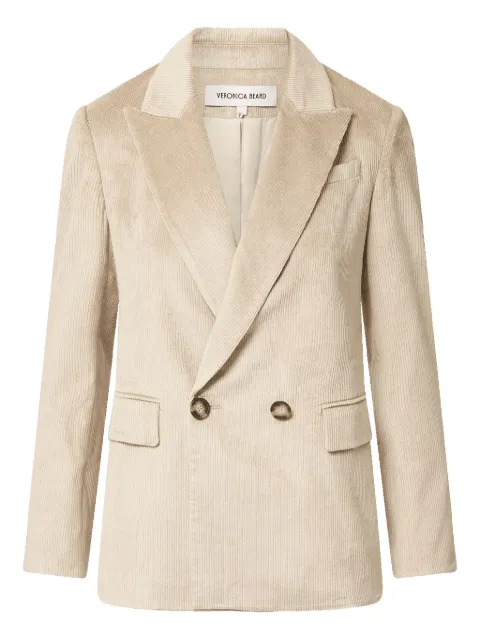 Veronica Beard blazer de pana con doble botonadura