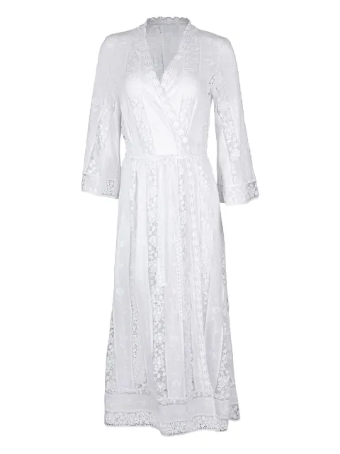 Miguelina Lucinda lace-panelled dress