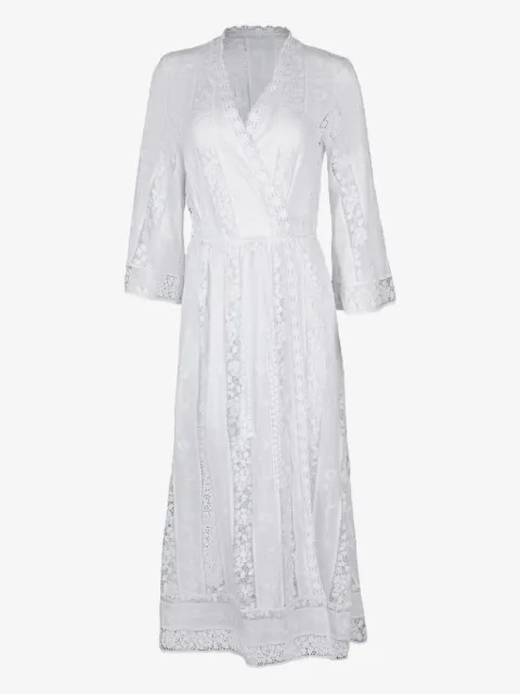 Miguelina Lucinda Kleid mit Spitzeneinsätzen