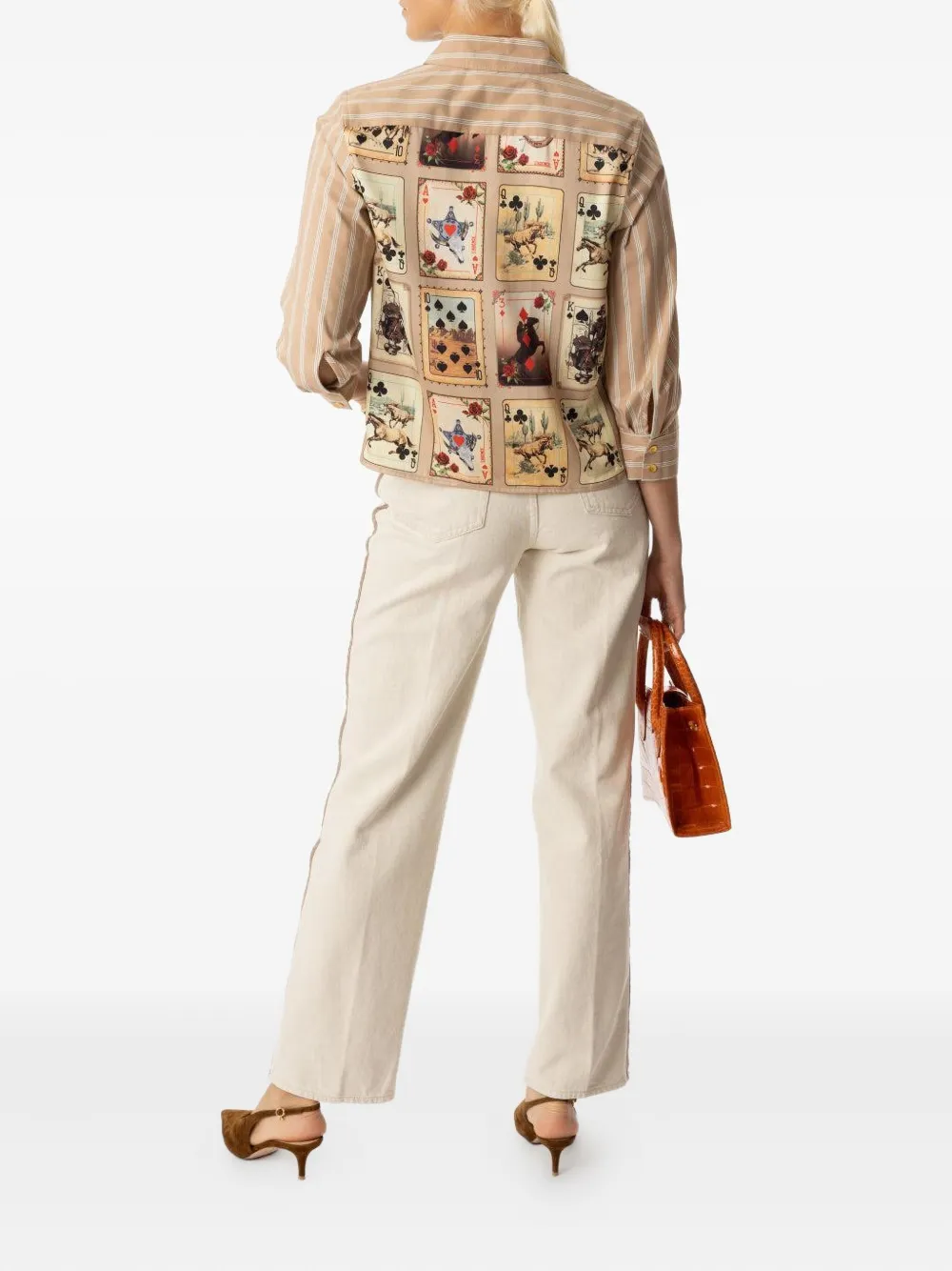 L'agence Jones Side-stripe Jeans In Neutral