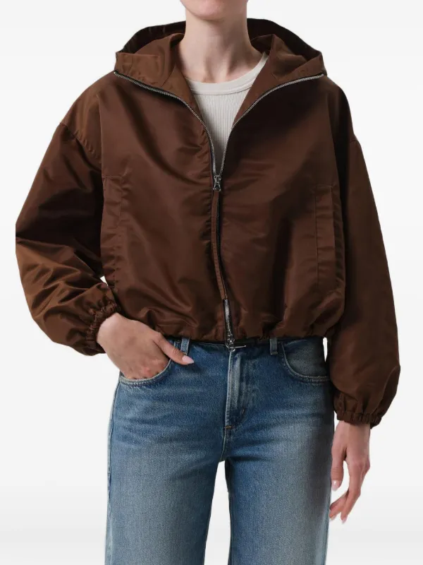 Citizens of Humanity Hooded Jacket in Brown
