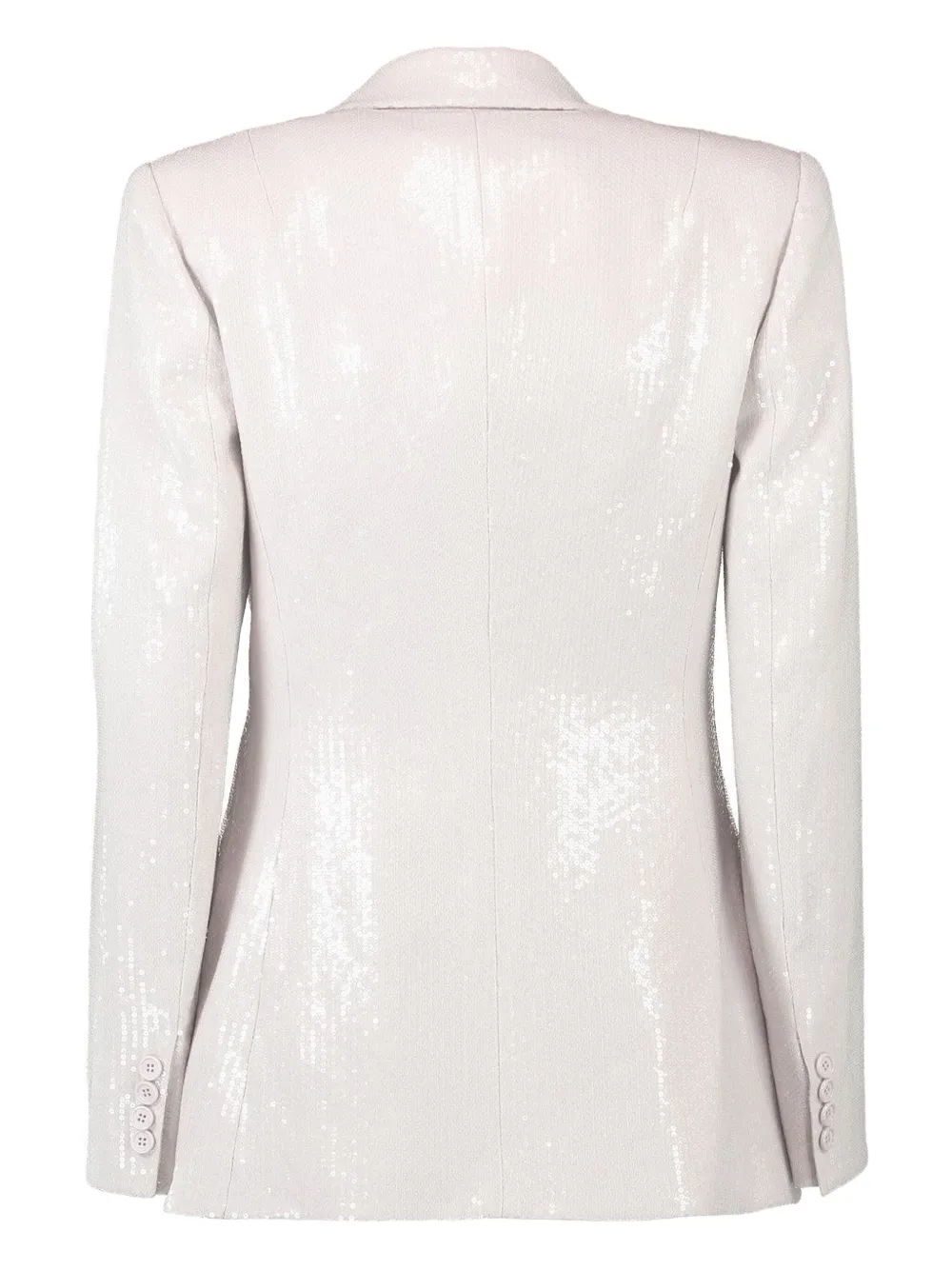 Michael Kors Collection Georgina blazer met pailletten en enkele rij knopen Beige