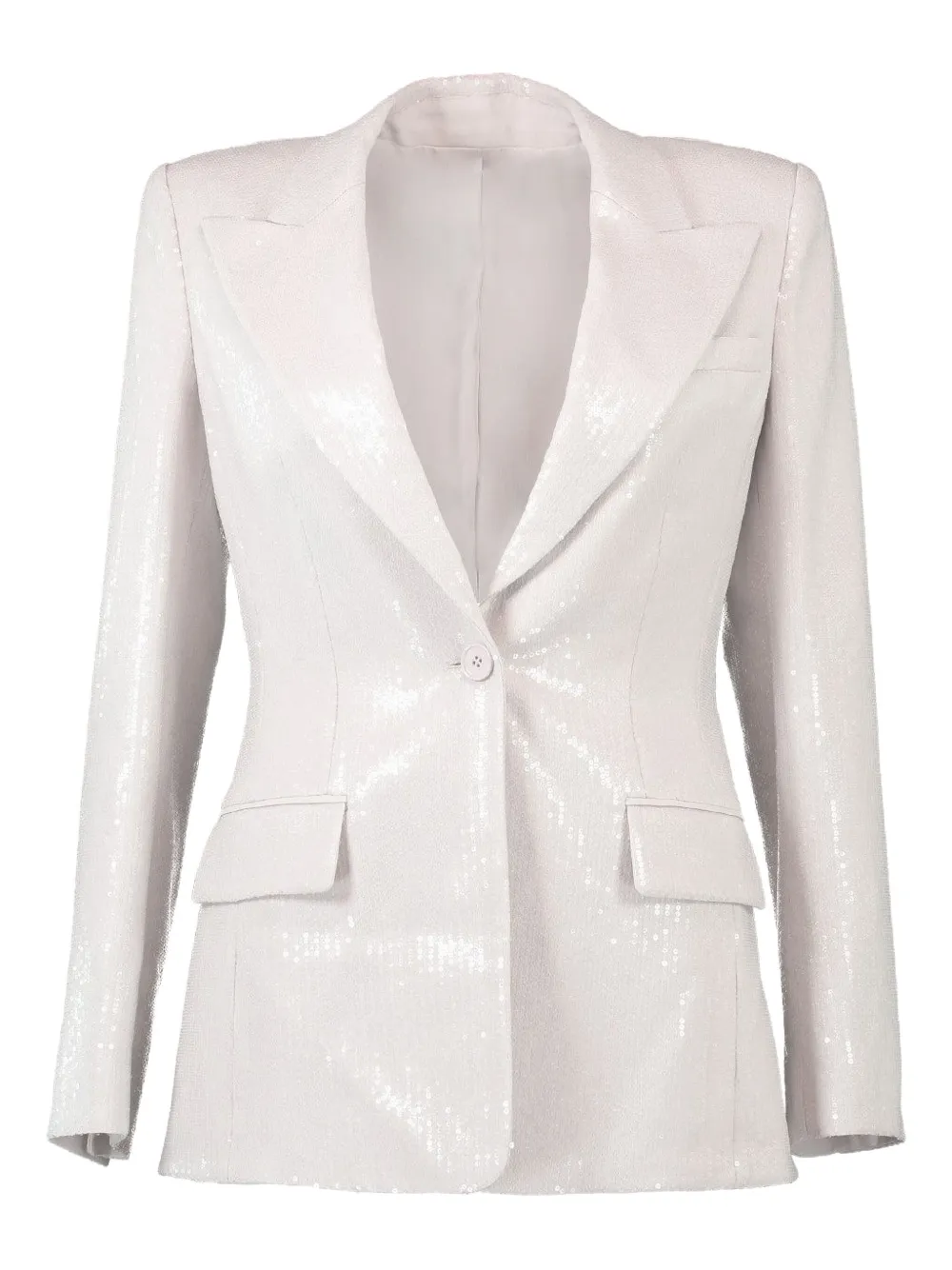 Michael Kors Collection Georgina sequin-embellished single-breasted blazer | Neutrals | Image 1