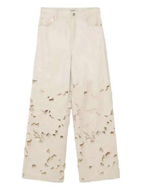 Simkhai Betty floral-lace jeans
