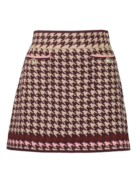 Cara Cara  Lynne houndstooth pocket skirt