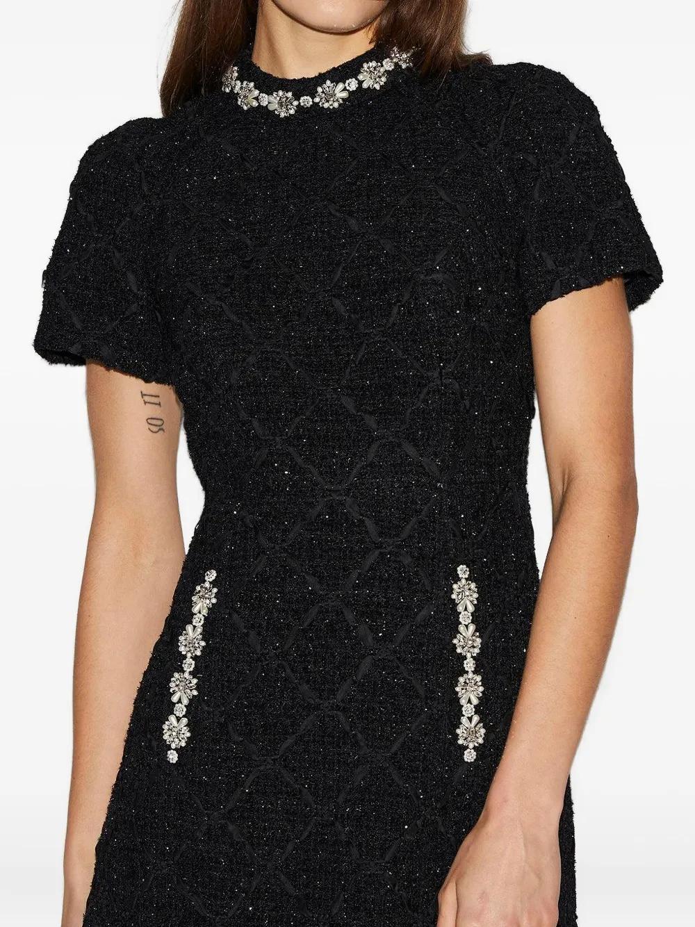 Huishan Zhang Theon Embellished Pocket Maxi Dress In Black