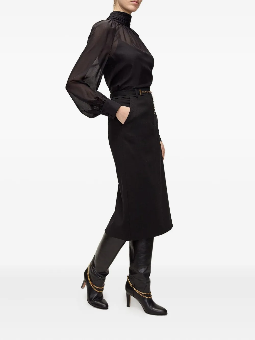 Veronica Beard Alyssa Blouse In Black
