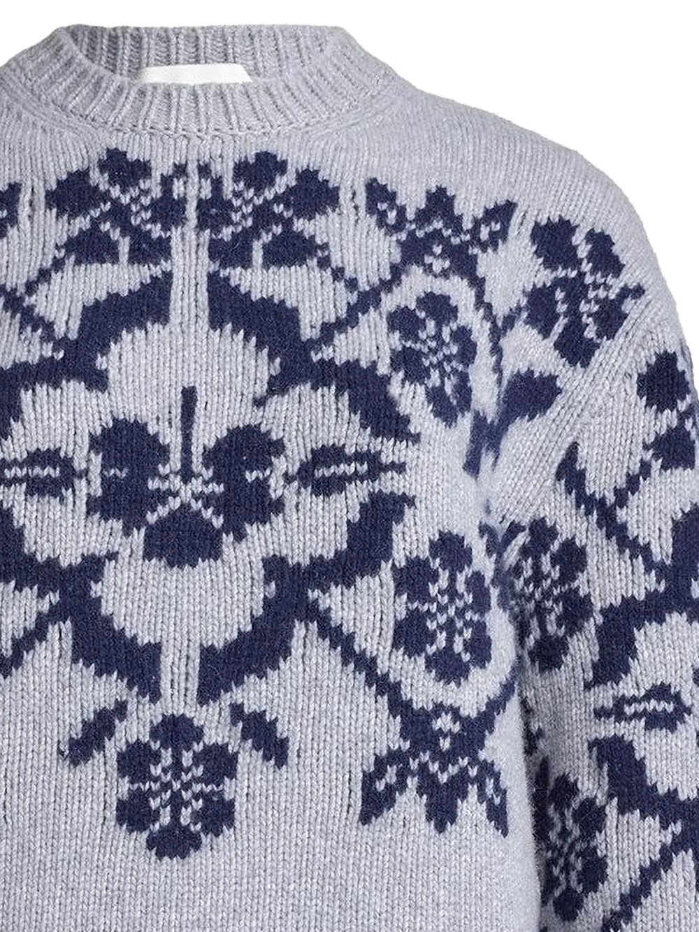 High Sport Georgia trui met ronde hals en bloemenprint Blauw