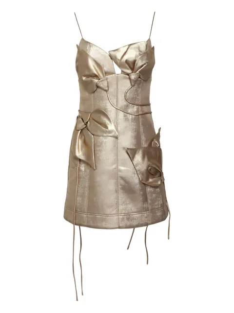Acler Hillsome bow-embellished mini dress