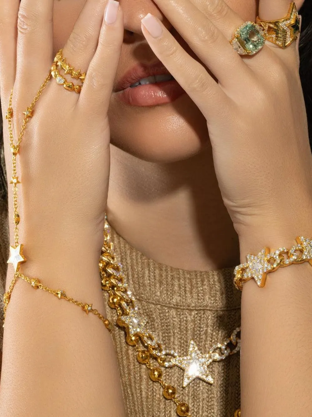 Buddha Mama 22k Yellow Gold Puffy Heart Diamond Ring In Gold