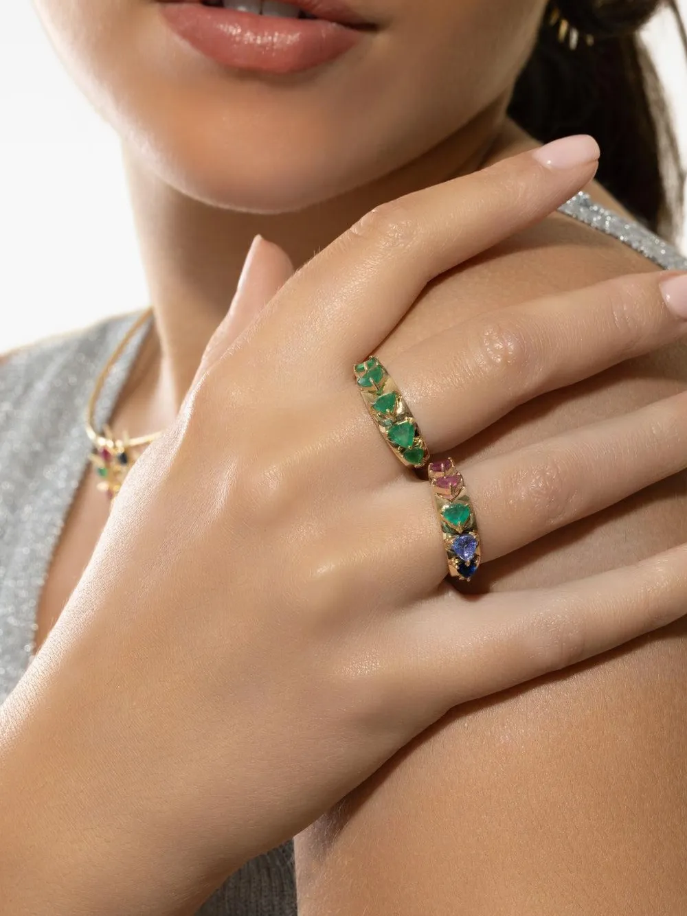 Carol Kauffmann 18kt Yellow Gold Mandala Emerald Ring In Gold
