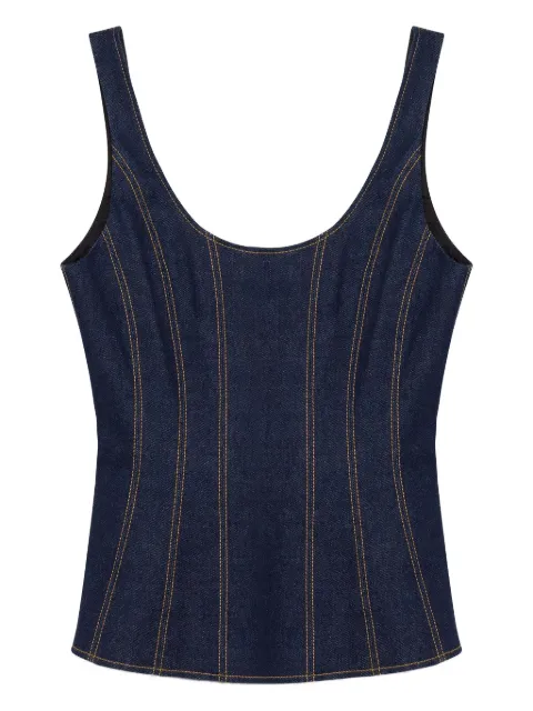 Simkhai Lachlan denim top