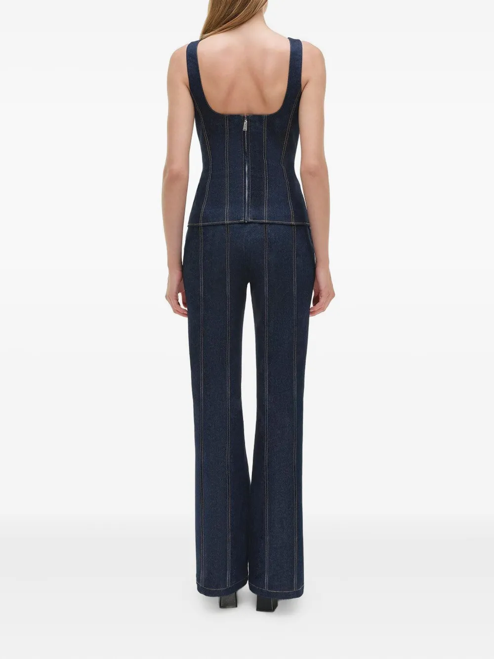  Simkhai Lachlan Denim Top - Blue 